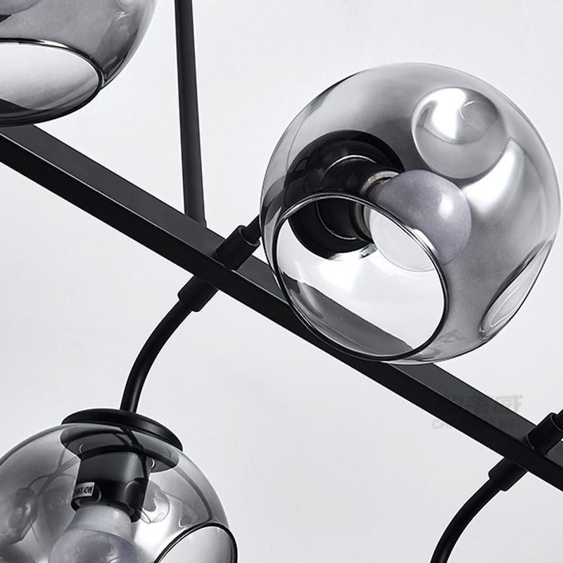Lampada a sospensione Magic Bean in vetro con globo di illuminazione
