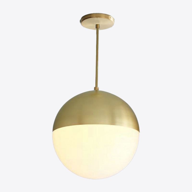 Lampada a sospensione moderna in vetro a sfera, 1 o 3 luci, E26/E27