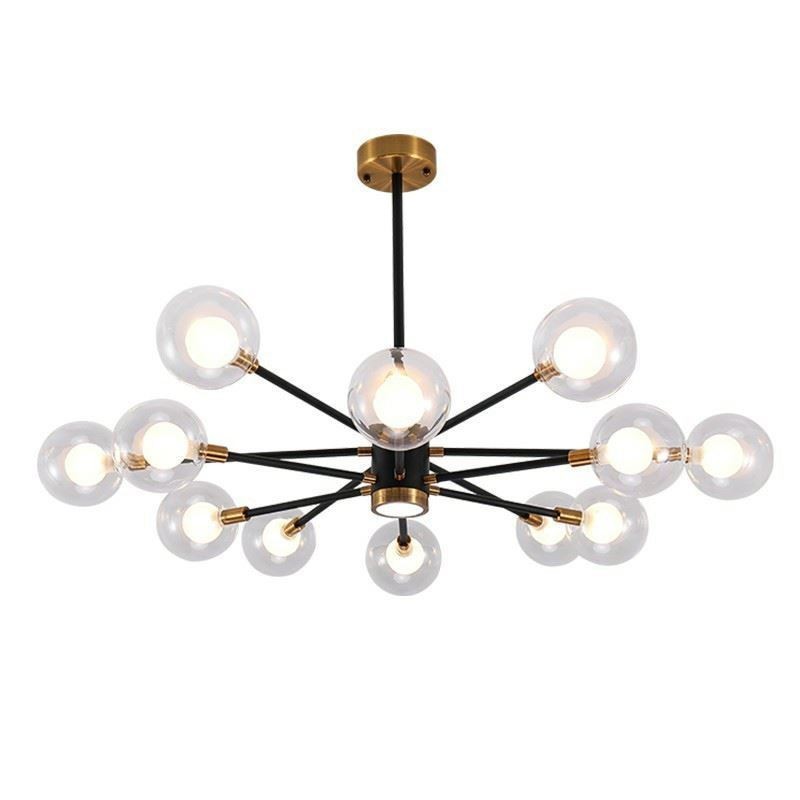 Lampada a sospensione nordica in vetro bianco latte rotondo