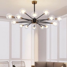 Lampada a sospensione nordica in vetro bianco latte rotondo