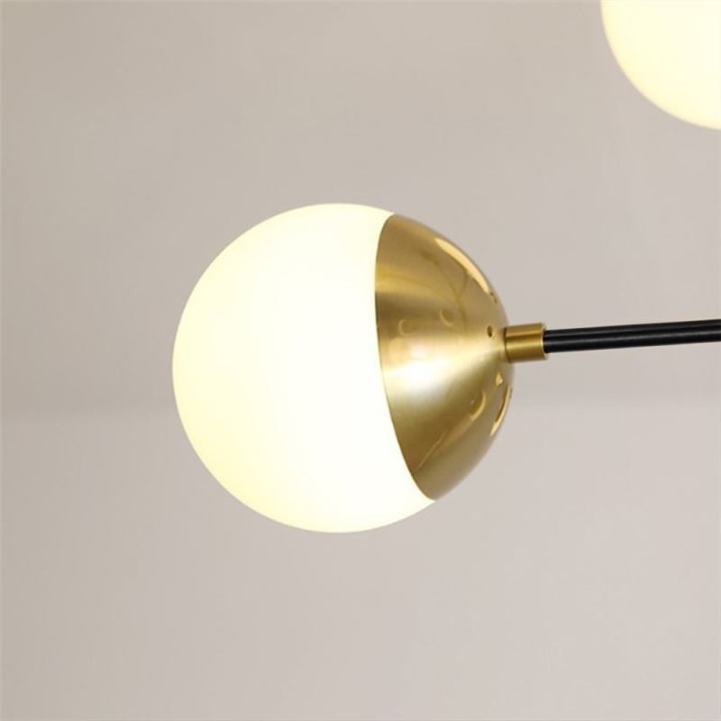 Lampada a sospensione in vetro nordico a forma di fagiolo, 6/8 luci E26/E27
