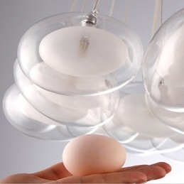 Lampadario moderno contemporaneo 22 luci G4 cromo