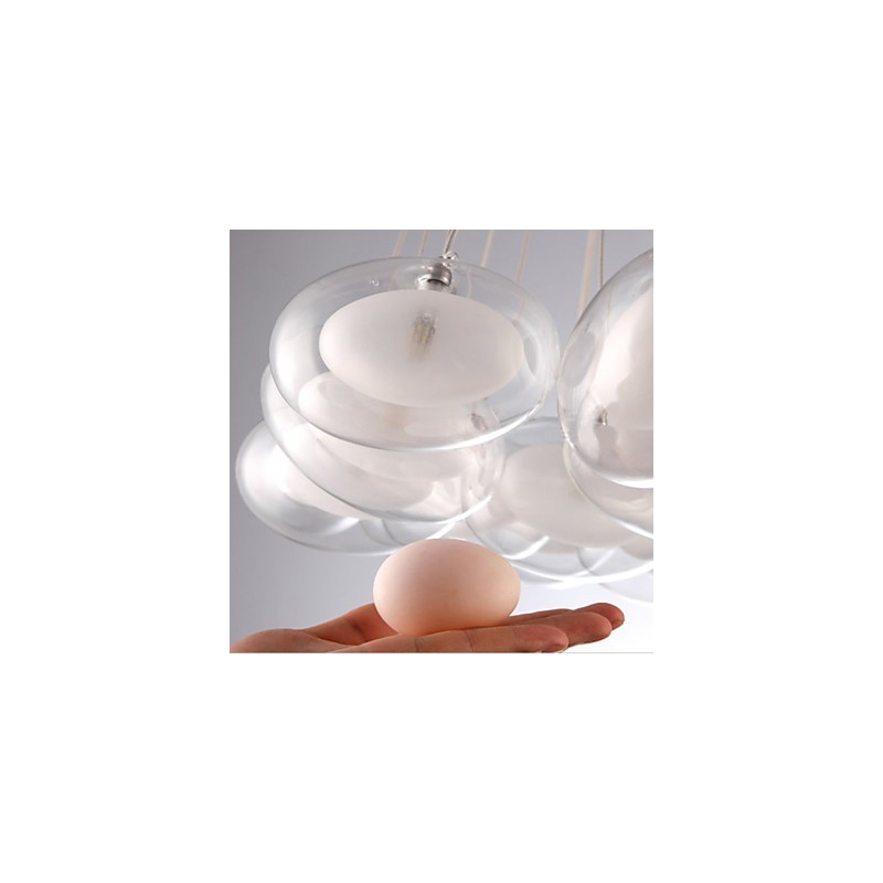 Lampadario moderno contemporaneo 22 luci G4 cromo