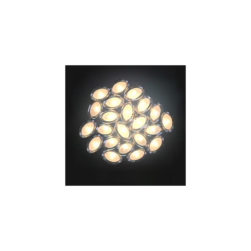 Lampadario moderno contemporaneo 22 luci G4 cromo