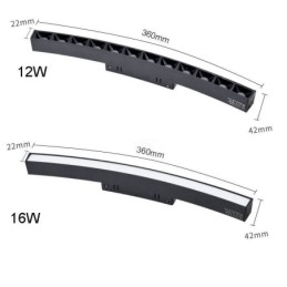 Faretto da binario magnetico circolare da incasso 150 cm