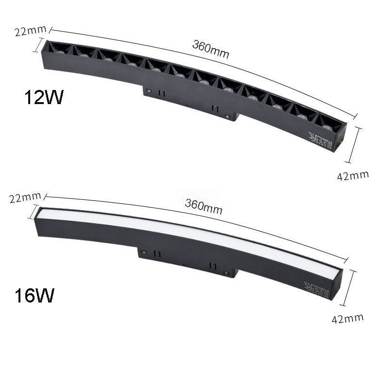 Faretto da binario magnetico circolare da incasso 150 cm