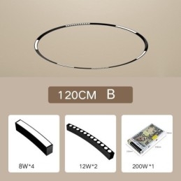 Faretto da binario magnetico da incasso circolare 120 cm
