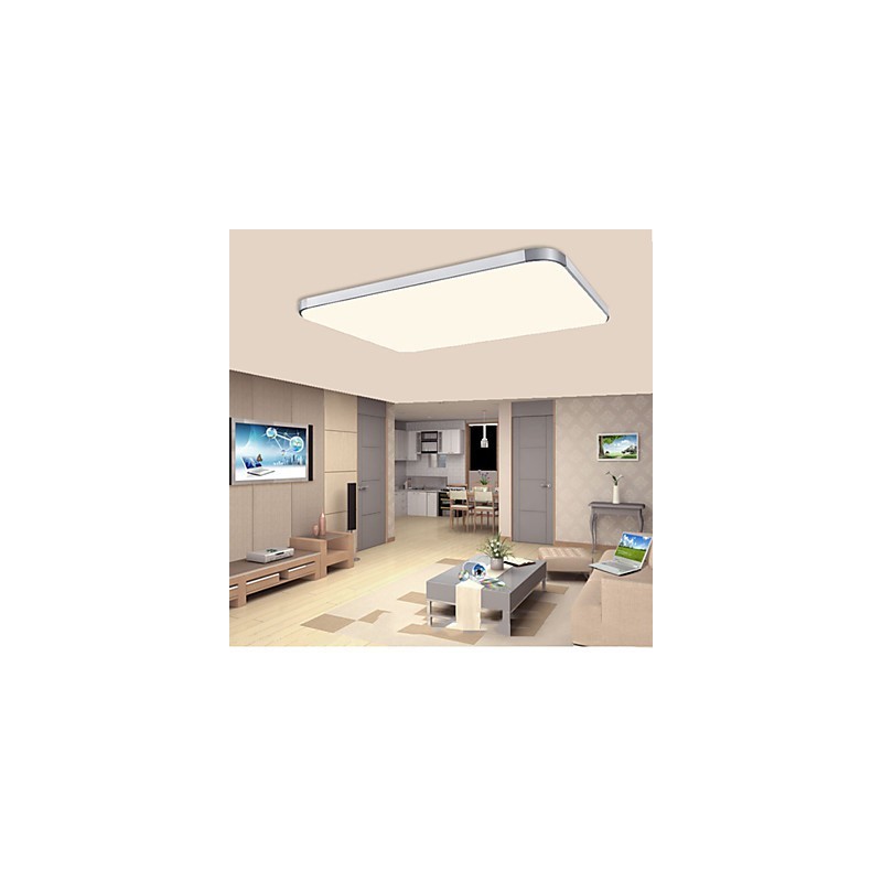 Lampada a soffitto moderna rettangolare in alluminio con montaggio a filo, per iPhone 5, luce regolabile
