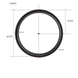 Faretto da incasso magnetico circolare per binario, luce decorativa 60 cm