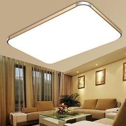 Lampada a soffitto moderna rettangolare in alluminio con montaggio a filo, per iPhone 5, luce regolabile