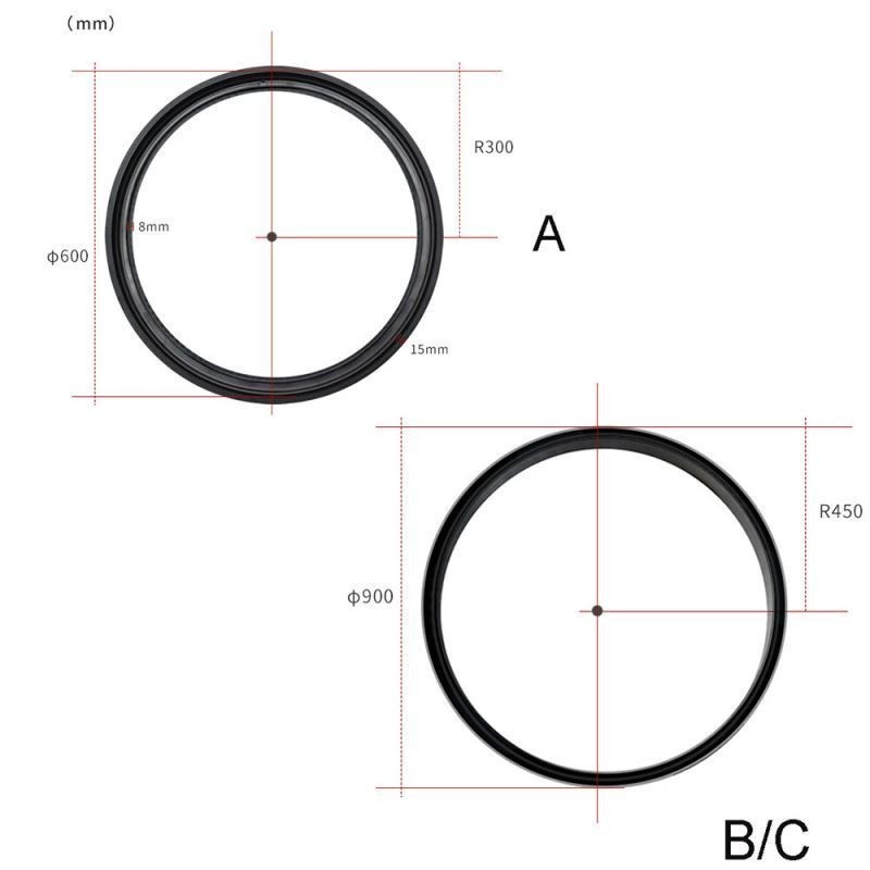 Binario da incasso magnetico rotondo in alluminio IP45 48V