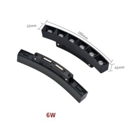 Faretto LED magnetico da incasso per binario 48V in alluminio