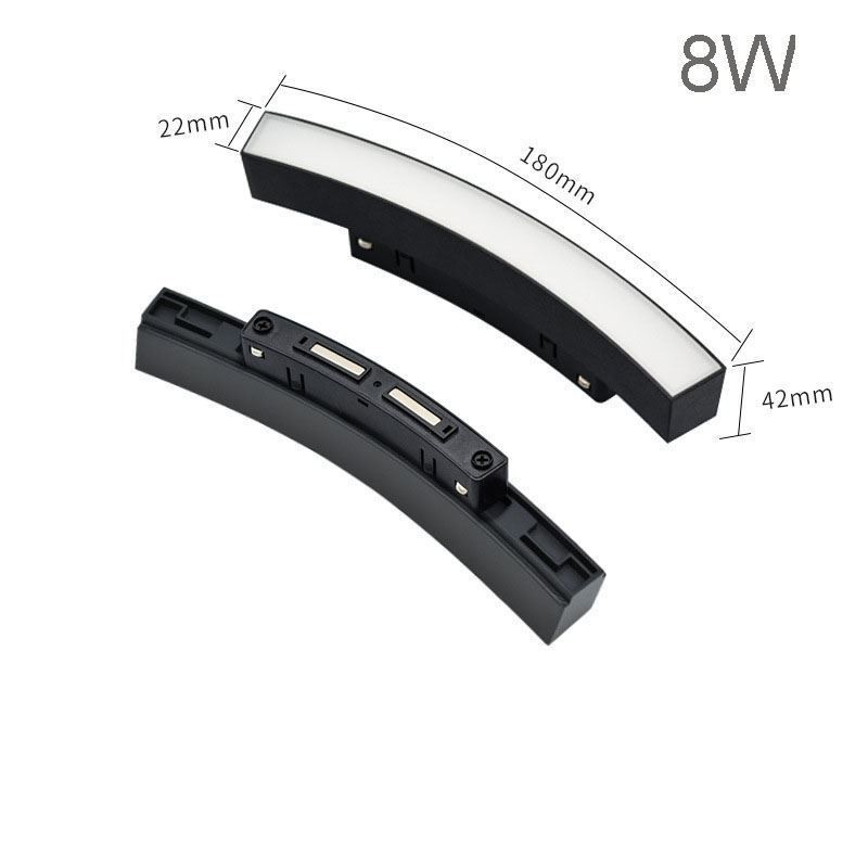 Faretto lineare magnetico da incasso per binario LED 48V in alluminio