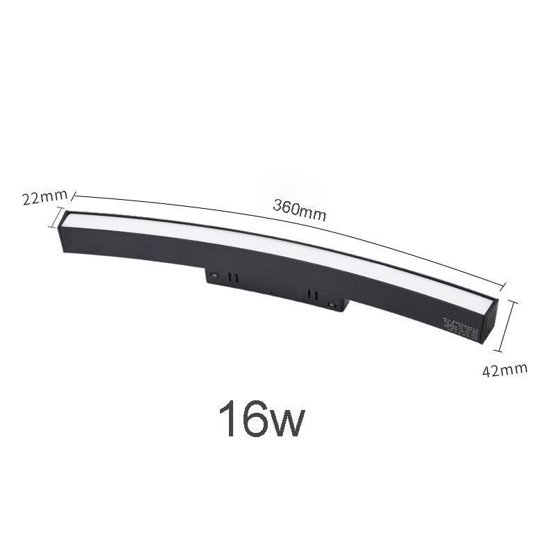 Faretto lineare magnetico da incasso per binario LED 48V in alluminio