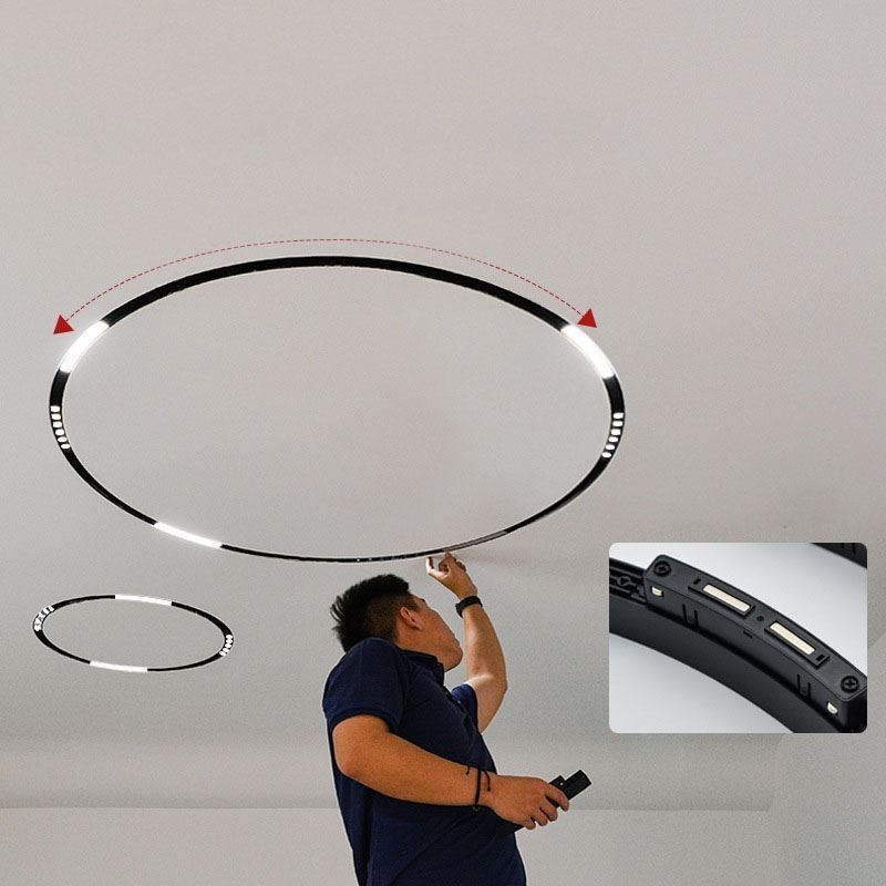 Faretto lineare magnetico da incasso per binario LED 48V in alluminio