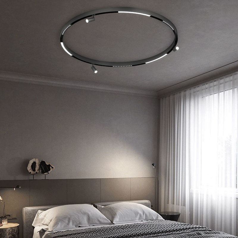 Faretto lineare magnetico da incasso per binario LED 48V in alluminio