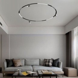 Faretto lineare magnetico da incasso per binario LED 48V in alluminio