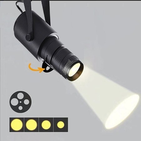 Faretto da soffitto LED regolabile 4 livelli, 20W/30W, bianco caldo/naturale/freddo