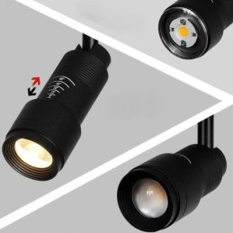 Faretto da pista LED orientabile per illuminazione d'accento