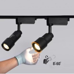 Faretto da pista LED orientabile per illuminazione d'accento