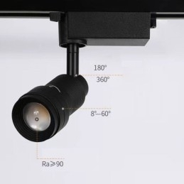 Faretto da pista LED orientabile per illuminazione d'accento