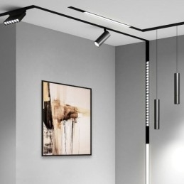 Faretto LED magnetico da incasso per binario 36V