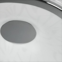 Plafoniera LED rotonda da soffitto a filo 40 cm bianca