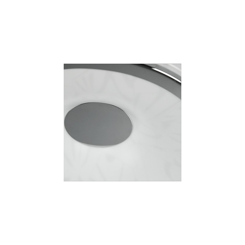 Plafoniera LED rotonda da soffitto a filo 40 cm bianca