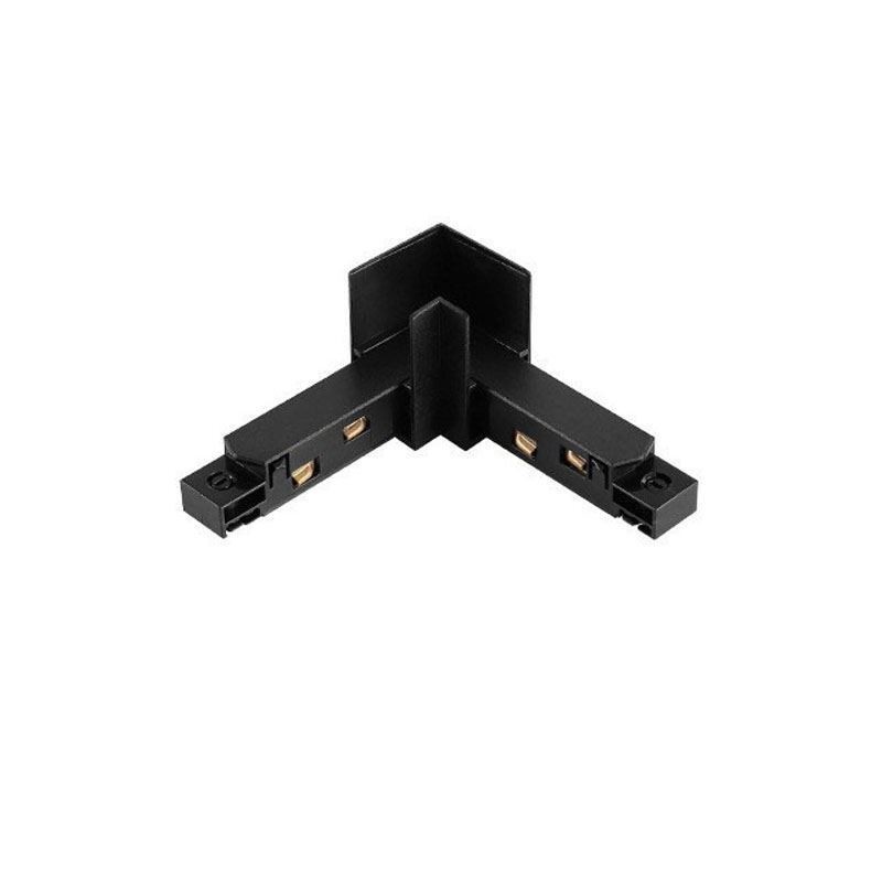 Accessorio per illuminazione a binario magnetico, collegamento angolare per binario da incasso