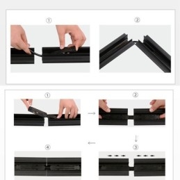 Accessorio per illuminazione a binario magnetico, collegamento angolare per binario da incasso