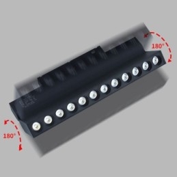 Faretto da binario magnetico pieghevole da incasso 36V