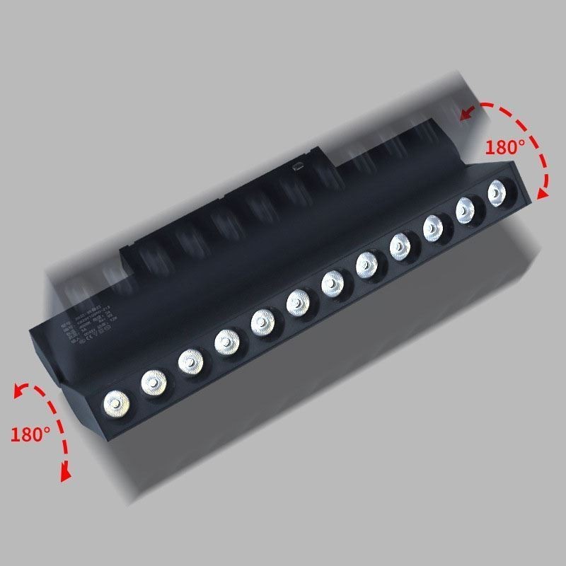 Faretto da binario magnetico pieghevole da incasso 36V