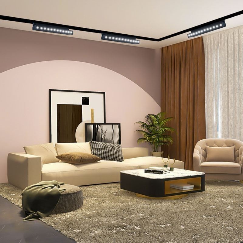 Faretto da binario magnetico pieghevole da incasso 36V
