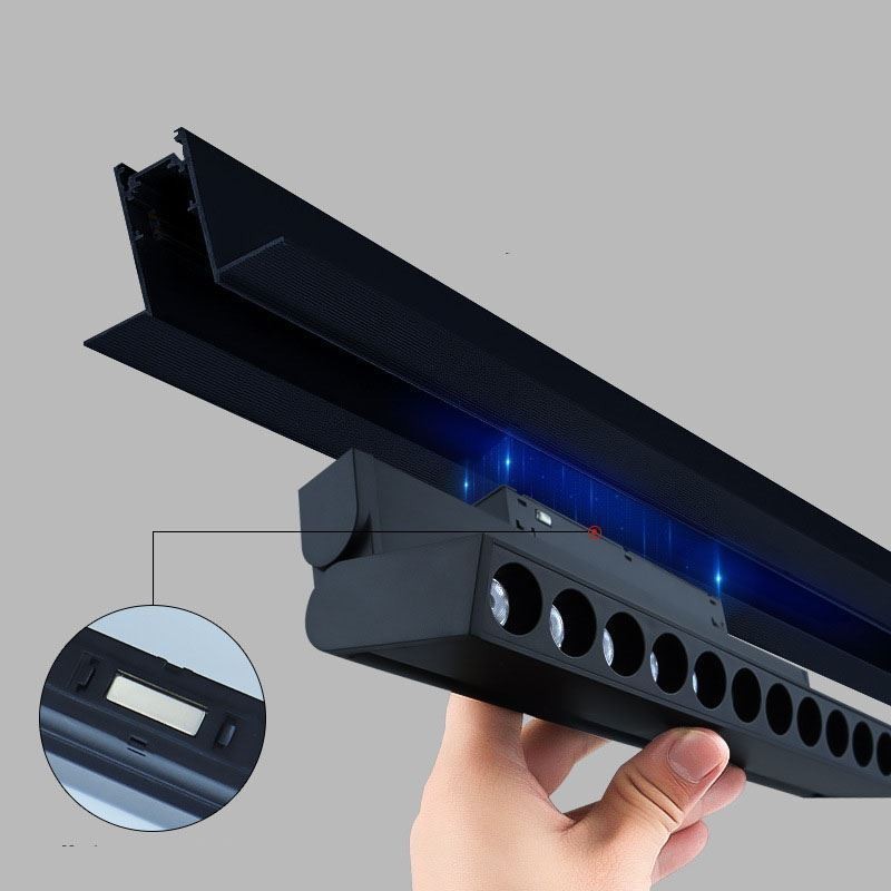 Faretto da binario magnetico pieghevole da incasso 36V