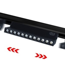 Faretto da binario magnetico pieghevole da incasso 36V
