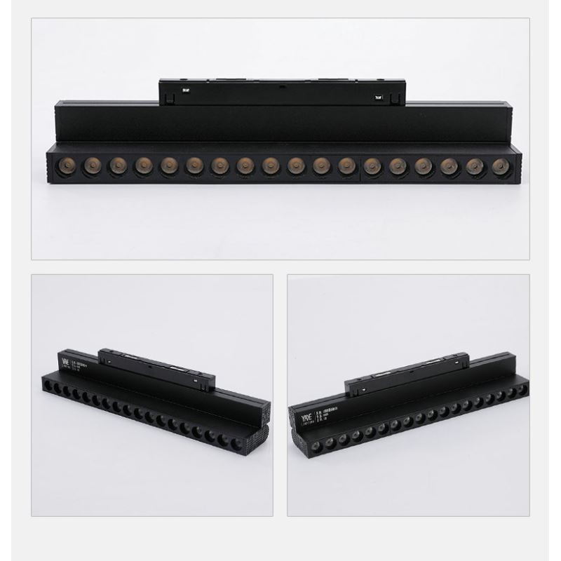 Faretto da binario magnetico pieghevole da incasso 36V