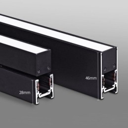 Binario magnetico da incasso o a superficie ultrasottile 100 cm 36V IP45