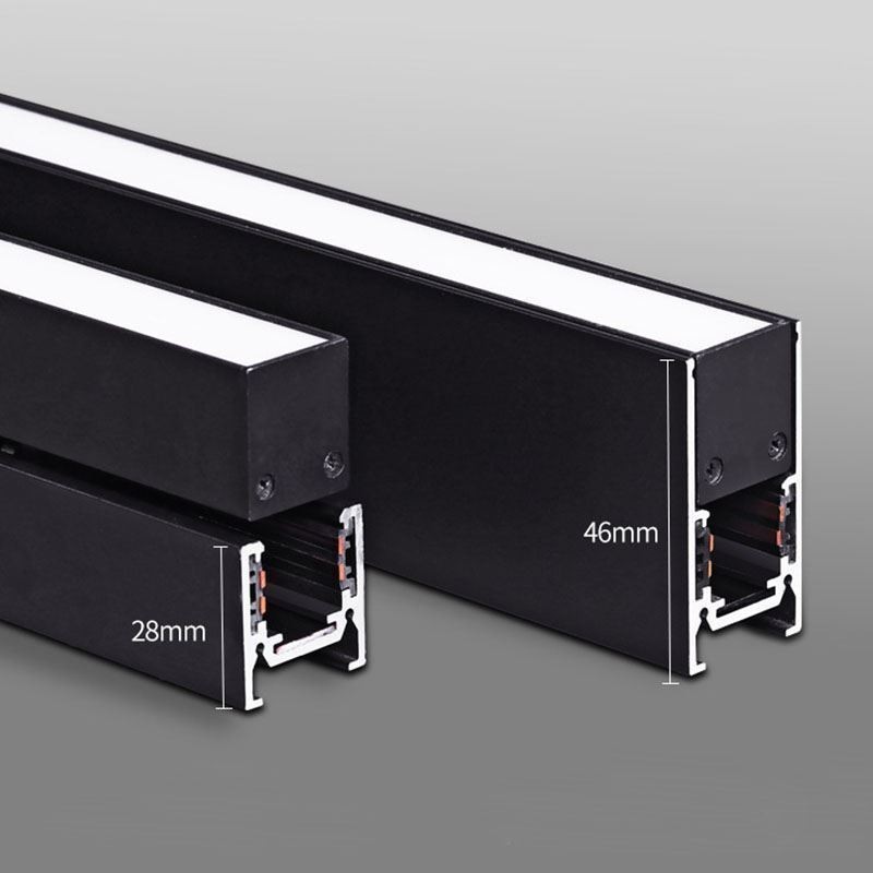 Binario magnetico da incasso o a superficie ultrasottile 100 cm 36V IP45
