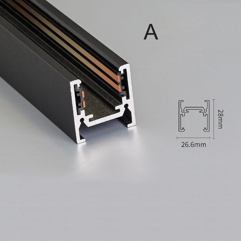 Binario magnetico da incasso o a superficie ultrasottile 100 cm 36V IP45