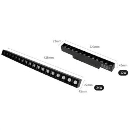 Faretto da binario magnetico da incasso 36V