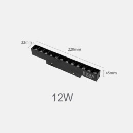 Faretto da binario magnetico da incasso 36V