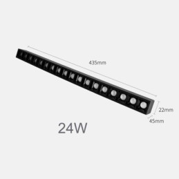 Faretto da binario magnetico da incasso 36V