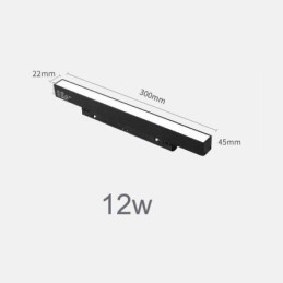Faretto lineare magnetico da incasso per binario 36V