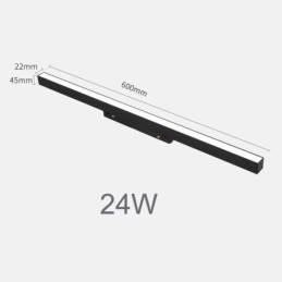 Faretto lineare magnetico da incasso per binario 36V