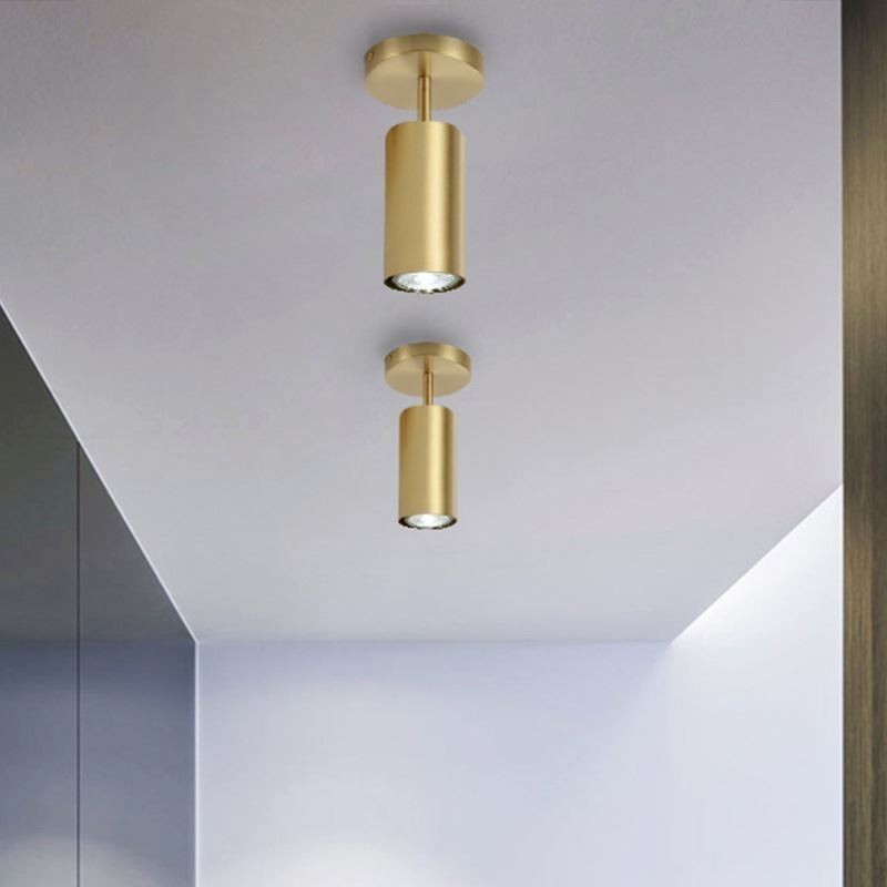 Lampada da soffitto a filo in ottone stile nordico GU10 1/2/3/4 luci