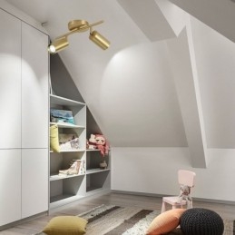 Lampada da soffitto a filo in ottone stile nordico GU10 1/2/3/4 luci