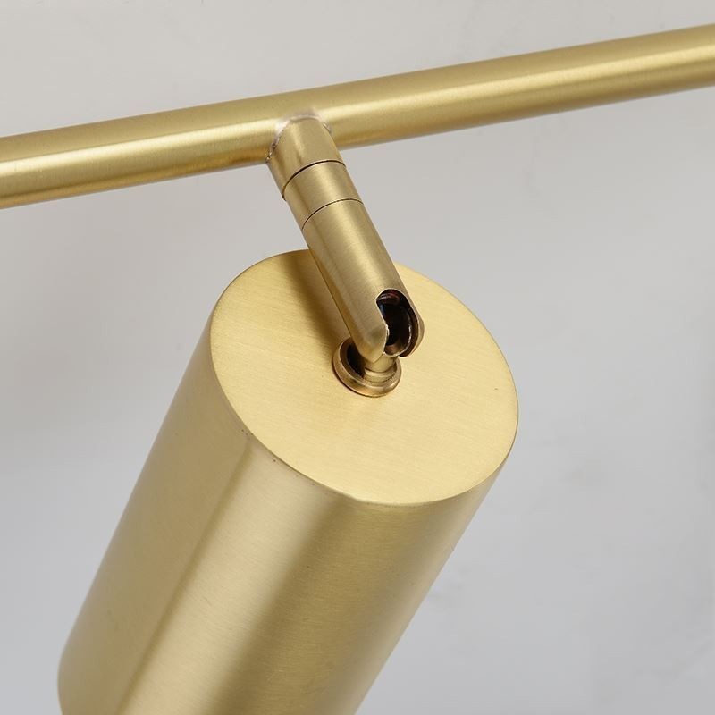 Lampada da soffitto a filo in ottone stile nordico GU10 1/2/3/4 luci