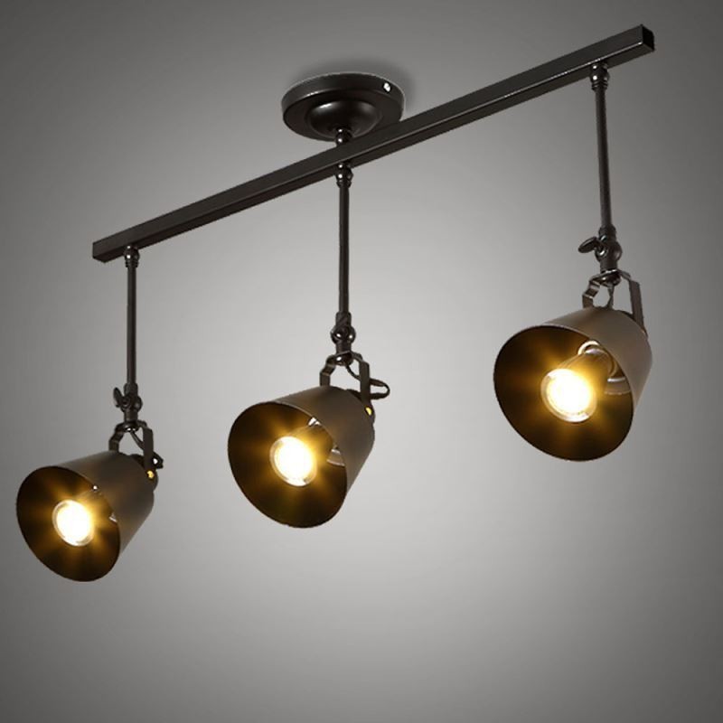 Faretto da soffitto rustico in ferro vintage stile campagna