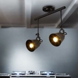 Faretto da soffitto rustico in ferro vintage stile campagna