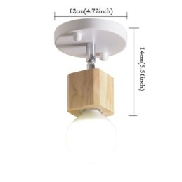 Faretto da soffitto mini moderno bianco, 1 luce, orientabile 180°, attacco E27/E26